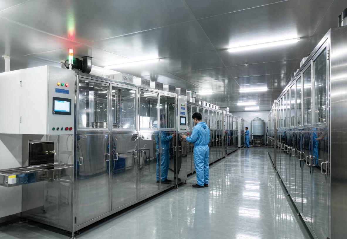 Glass ultrasonic clean