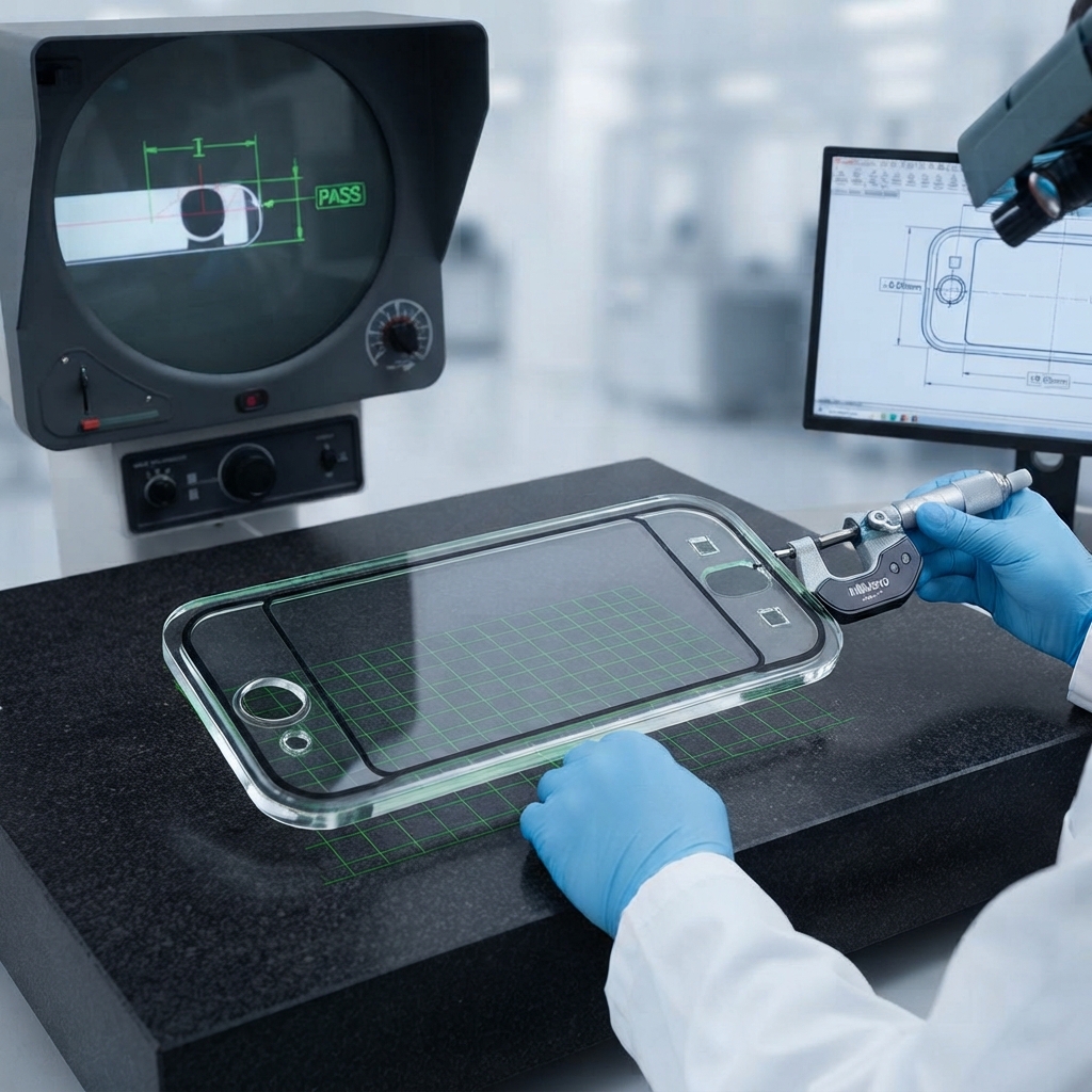 custom cover glass tolerance measurement