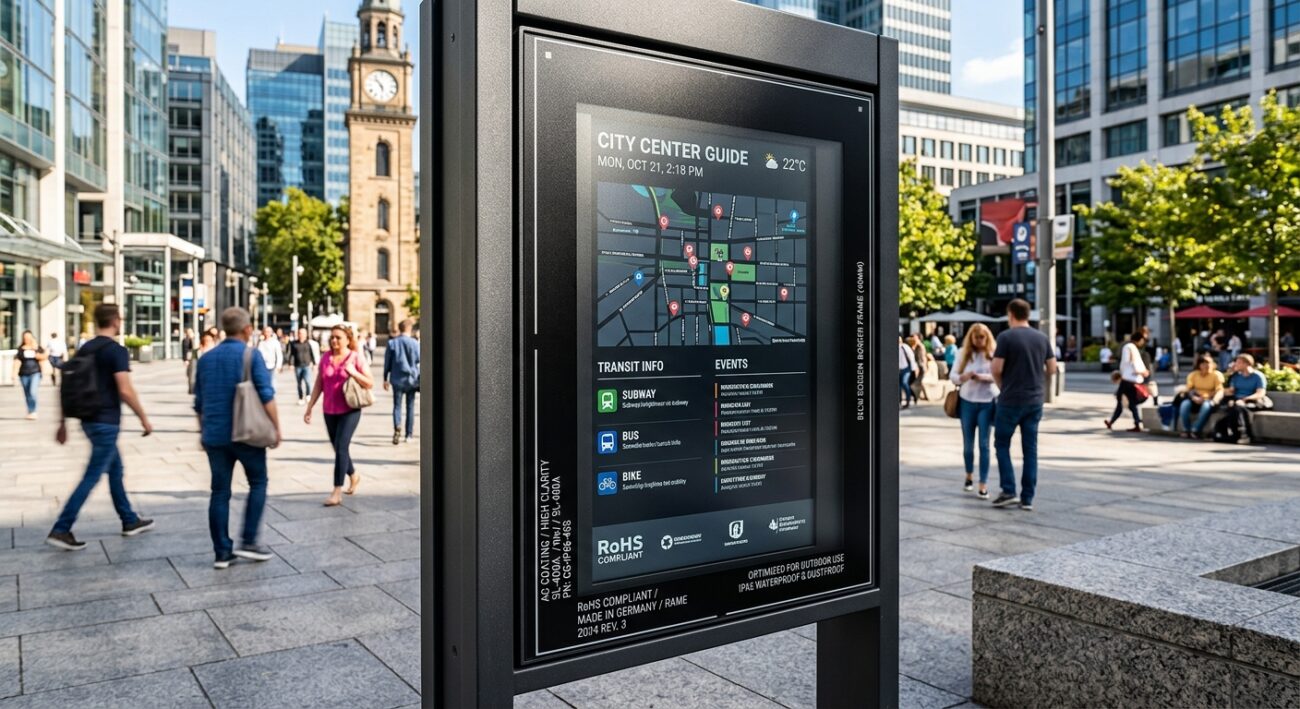 Outdoor Display Cover Glass for kiosk