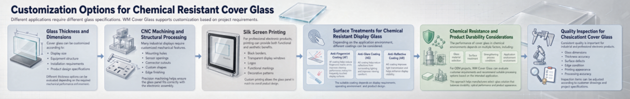 Chemical Resistant Cover Glass production flow